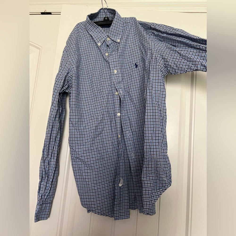 ralph lauren button up polo